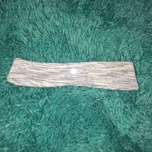 Grey, White, and Black Lululemon Headband